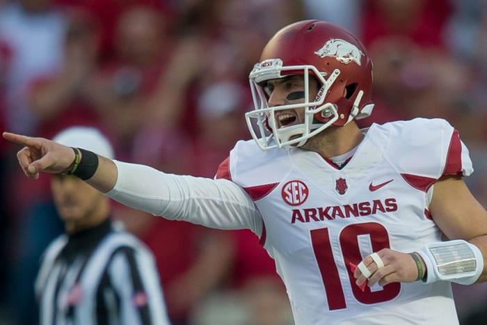 Brandon Allen was one of the top prep QBs in the nation and starred at Arkansas. (Photo courtesy of University of Arkansas sports information)